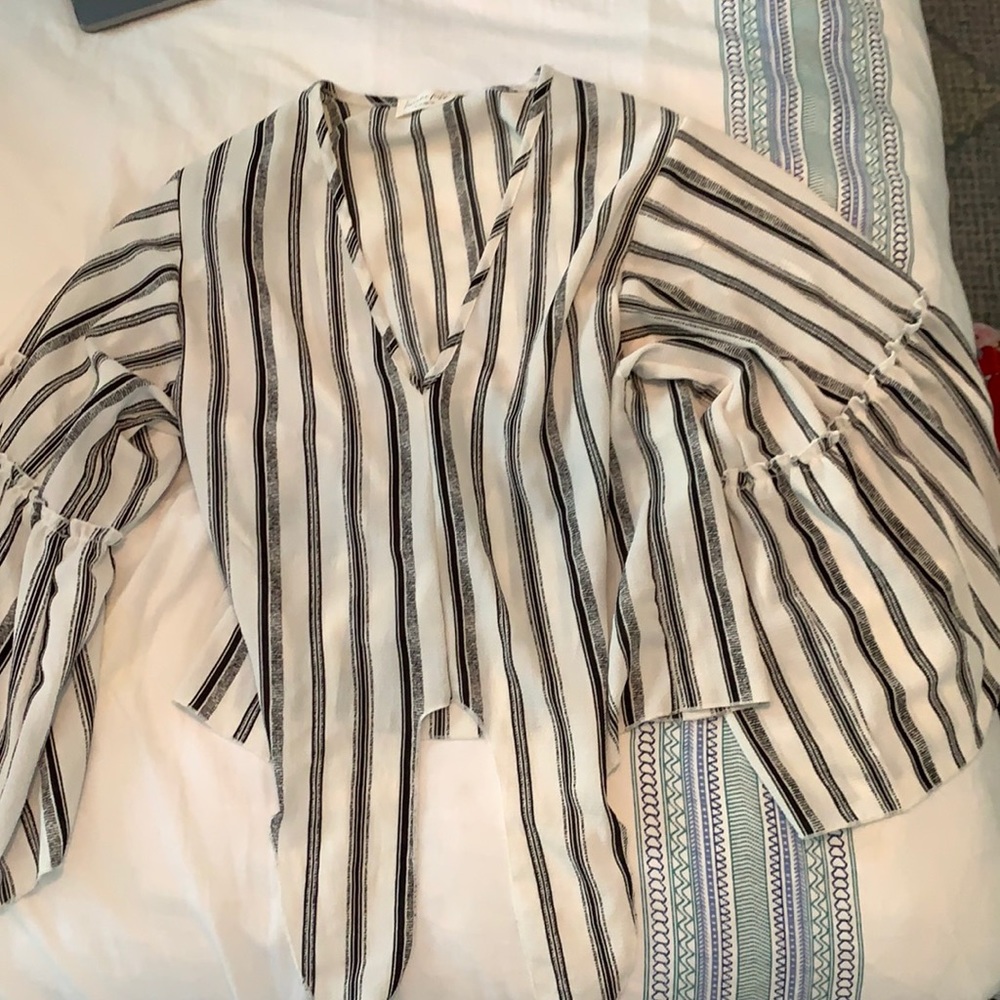black striped blouse